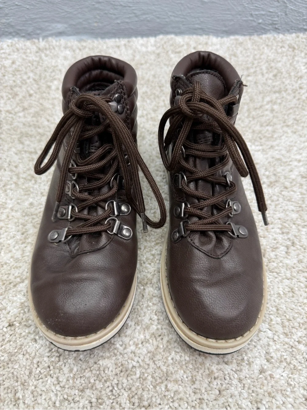 Nautica Boys Alize Youth Faux-Leather Lace-up Ankle Boots Size 1
